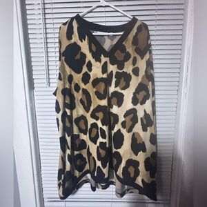 Cheetah print blouse